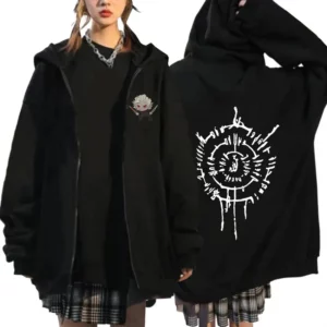 Astarion Unisex Zipup Hoodie Oversized Streetwear Sweatshirt Harajuku Fashion Jacket - 1
