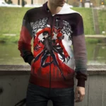 Persona 5 Joker 3d Print Zipup Hoodie Unisex Streetwear For Kids Adults - 2