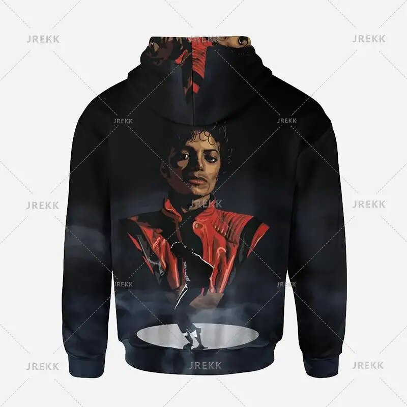 Unisex Michael Jackson Graphic Sweatshirt Retro Y2k Zipup Hoodie - 42