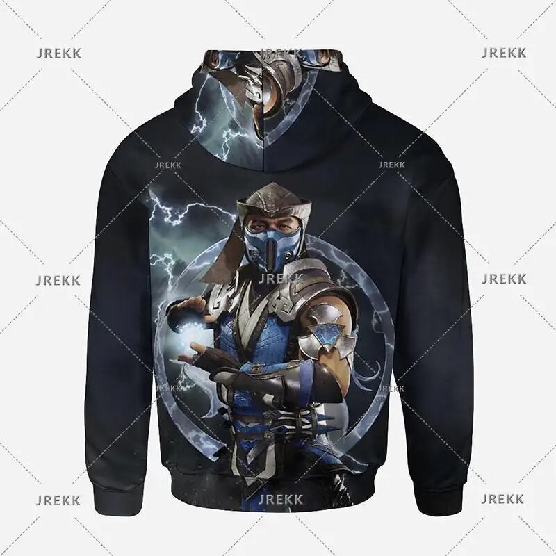 Mortal Kombat 3d Printed Zipup Unisex Hoodie Y2k Harajuku Fashion Pullover - 15