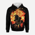3d Avatar The Last Airbender Anime Hoodie Unisex Zipup Manga Print Pullover - 3