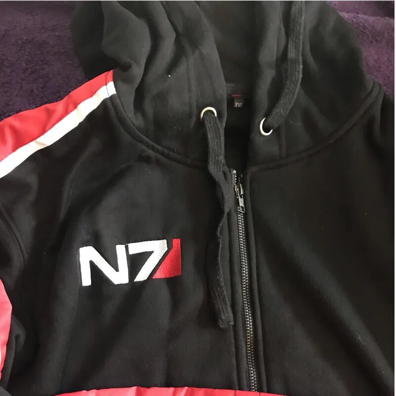 Mass Effect N7 Cosplay Fleece Hoodie Warm Thick Sweatshirt For Men Women - 21