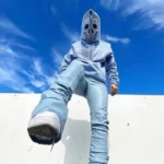 Y2k Goth Streetwear Mens Oversized Hoodie With Rhinestone Skeleton Design - 4