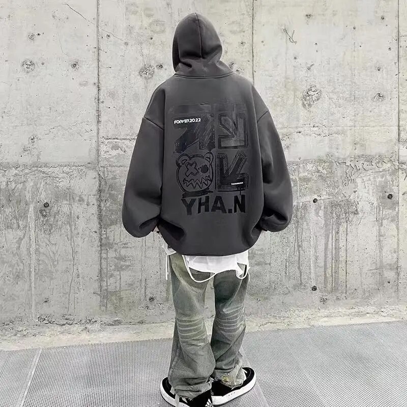 Unisex Hip Hop Harajuku Hoodie Cotton Sweatshirt For Autumn Winter - 9