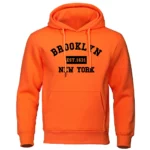 Brooklyn York 1631 Mens Fleece Pullover Hoodie Hip Hop Fashion - 2