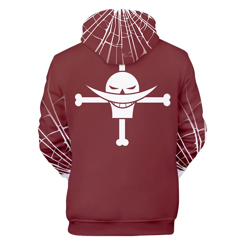 One Piece Anime Luffy Hoodie Mens Winter Pullover Sweatshirt Coat - 21