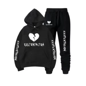 Mens Hooded Tracksuit Set Sweatshirt Pants Casual Sportswear S3xl - 1