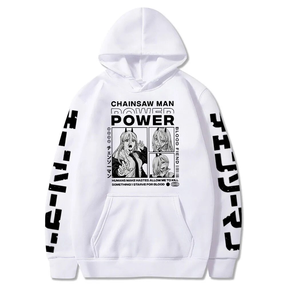 Chainsaw Man Anime Hoodie Unisex Manga Graphic Sweatshirt Harajuku Streetwear Pullover - 23