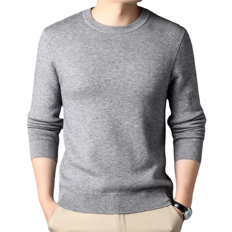 Mens Vintage Knitted Winter Sweater Casual Comfort Loose Fit Sweatshirt - 2