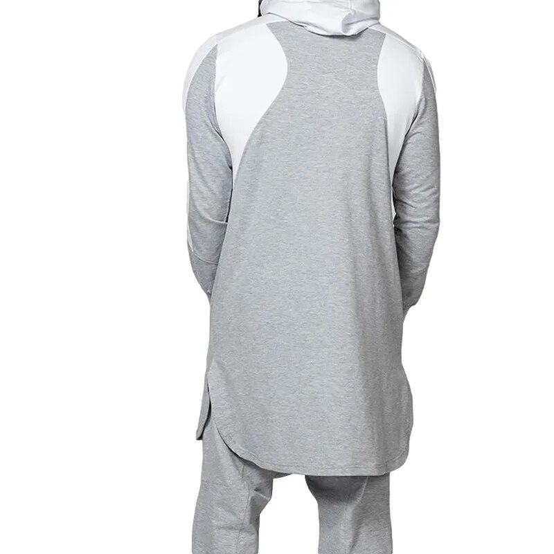Mens Casual Long Sleeve Zip Pullover Sweatshirt Solid Color Hoodie - 12