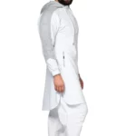 Mens Casual Long Sleeve Zip Pullover Sweatshirt Solid Color Hoodie - 2