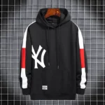 Mens Winter Plushlined Hoodie Jacket Versatile Hong Kong Style - 1