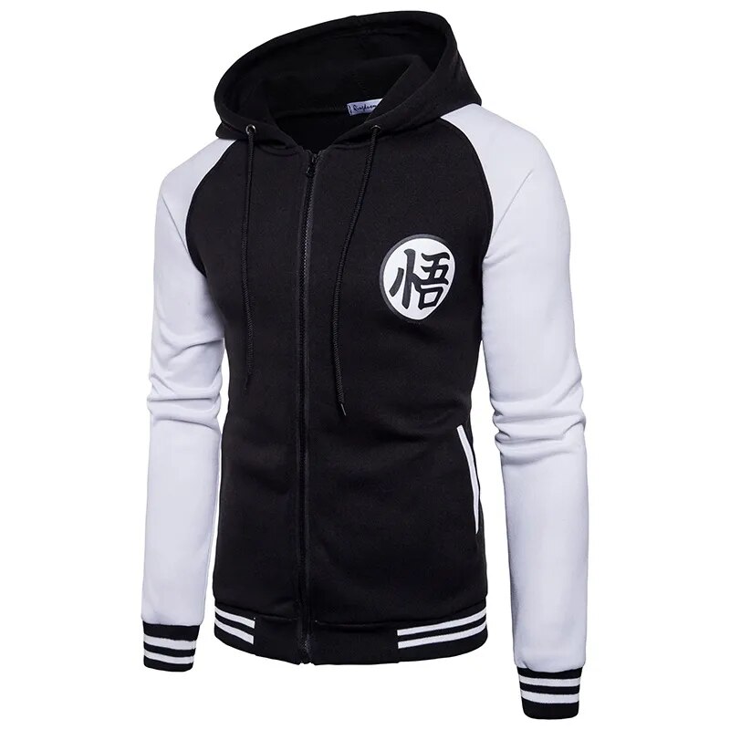 Dragon Ball Z Goku Cosplay Hoodie Casual Baseball Zip Cardigan Sweatshirt - 9