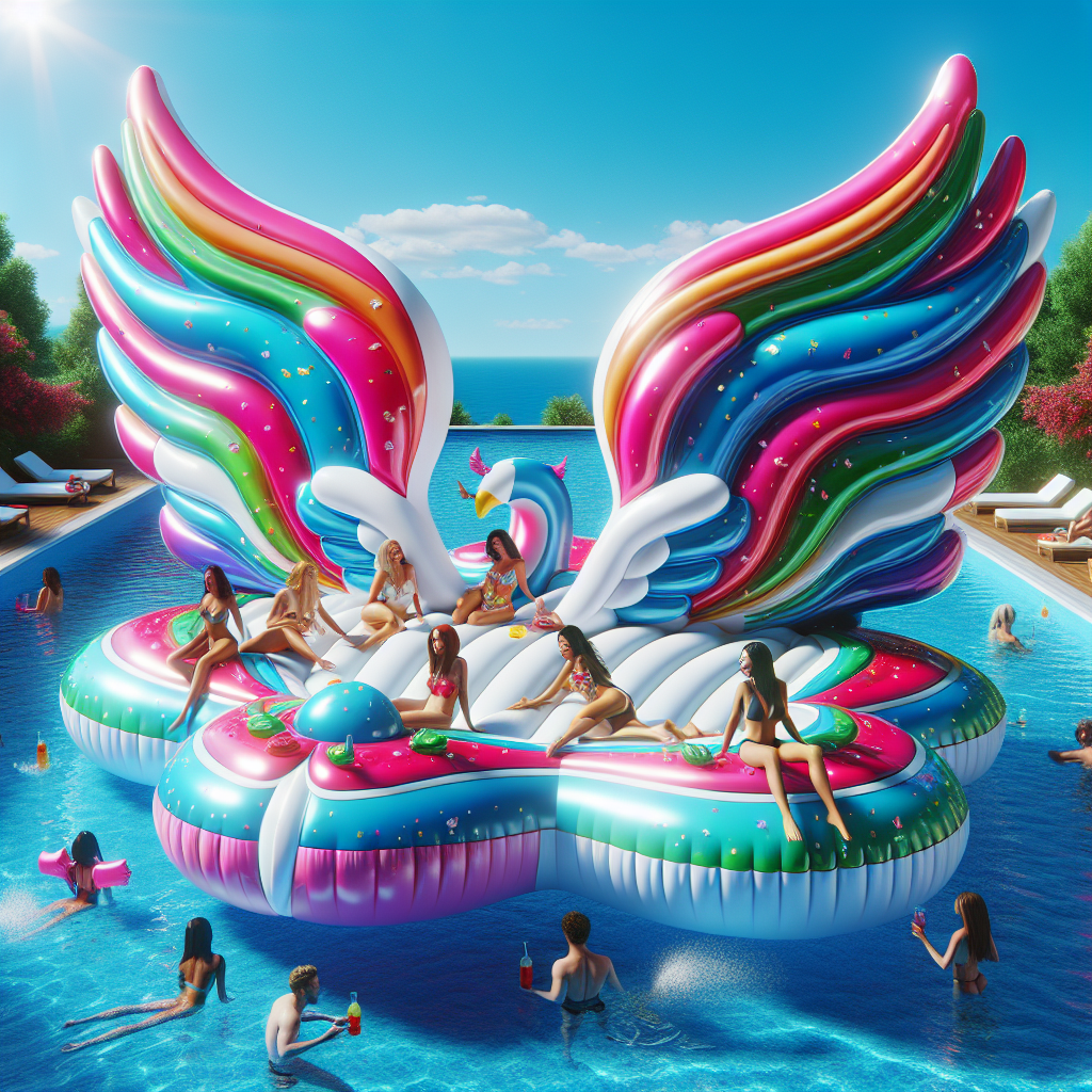 Effortless Water Fun with a Stylish Inflatable Swimming Float  