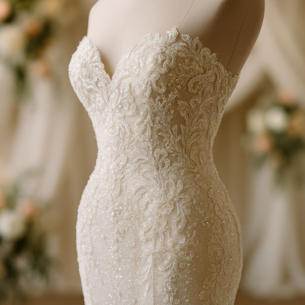 Intricate Appliques: The Artistry Behind Luxury Wedding Gowns  