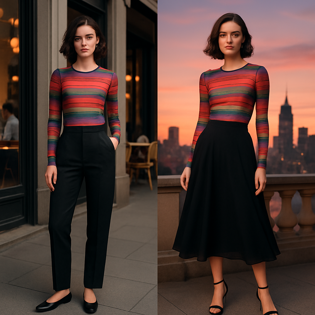 From Day to Night: Transitioning Your Look with a Chic Striped Design