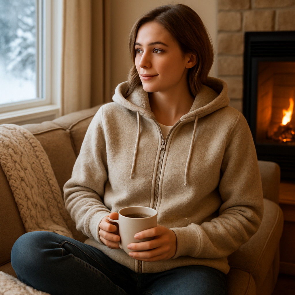 Stylish Zip-up Hoodies Made from Soft Fleece Material: A Perfect Winter Companion  