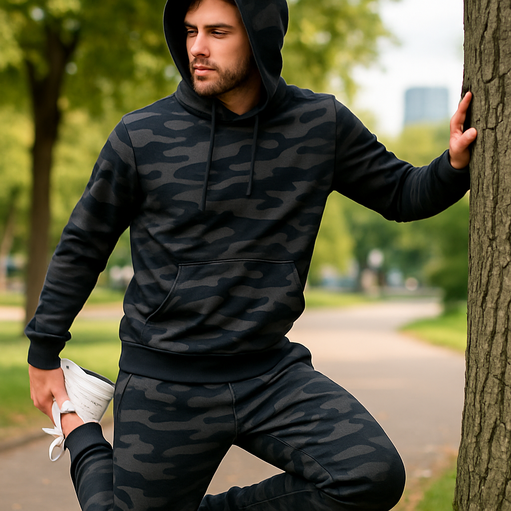 Comfortable Printed Tracksuit Set for Men: A Perfect Choice for Relaxation and Activity  